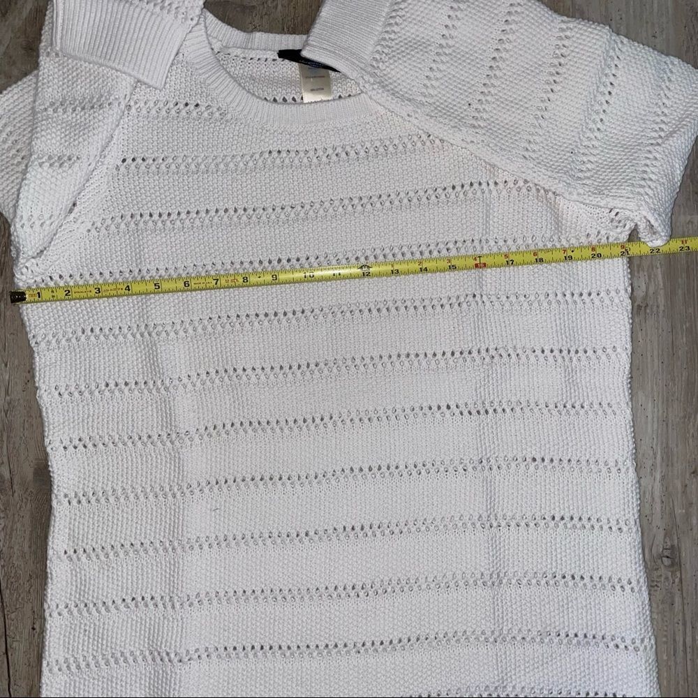 🆕 margaritaville long sleeve loose knit sweater w/ fringe, rib cuffs sz L - Picture 6 of 11